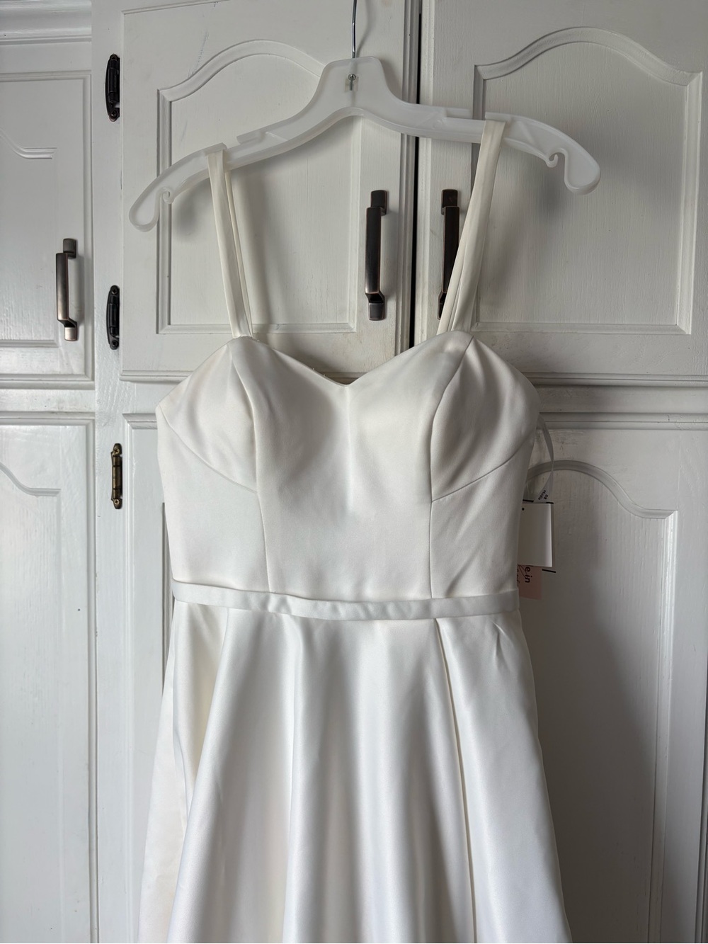 Wedding Dress Satin A-Line with Sweetheart Bodice